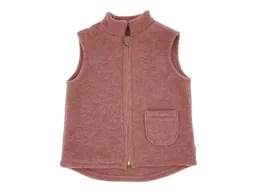 Maximo Kinder Weste Bio-Schurwolle Fleece heiderose-meliert Gr. 86/92 – Produktbild 1 von 1