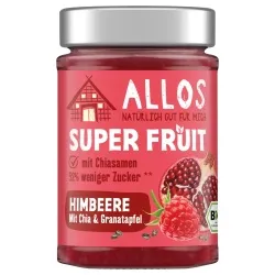 Allos Super-Fruit Himbeer-Fruchtaufstrich mit Chia & Granatapfel – Produktbild 1 von 1