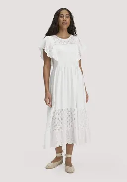 hessnatur hessnatur Bohemian Jersey Kleid Midi Relaxed aus reiner Bio-Baumwolle – Produktbild 1 von 1