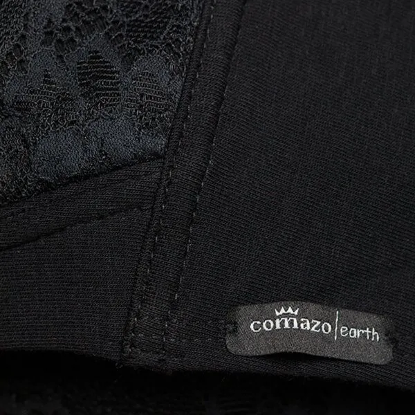 comazo|earth comazo|earth Fairtrade BH mit Spitze, Black, – Produktbild 4 von 4