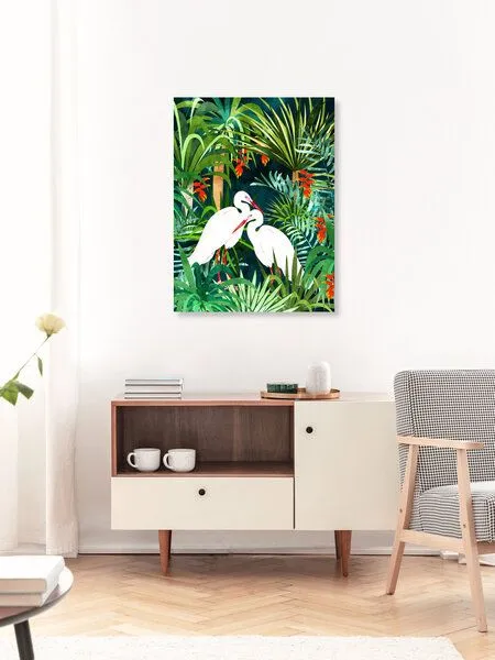 Photocircle Photocircle Poster / Leinwandbild - To Me, You're Perfect, Tropical Jungle Heron – Produktbild 3 von 4