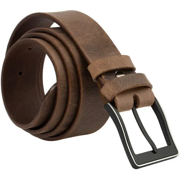 Simaru Simaru Ledergürtel MONTPELLIER 35mm / Leder pflanzlich gegerbt-EU, Braun-used, – Produktbild 1 von 4