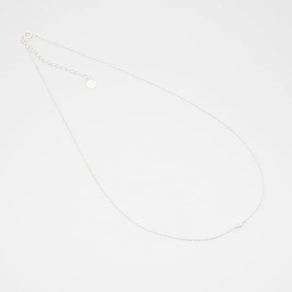 fejn jewelry fejn jewelry Kette single pearl, Silber, – Produktbild 1 von 2