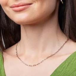 ALEXASCHA ALEXASCHA Dünne Gliederkette mit ovalen Gliedern | silber, gold, roségold | 18k Vergoldung – Produktbild 1 von 1