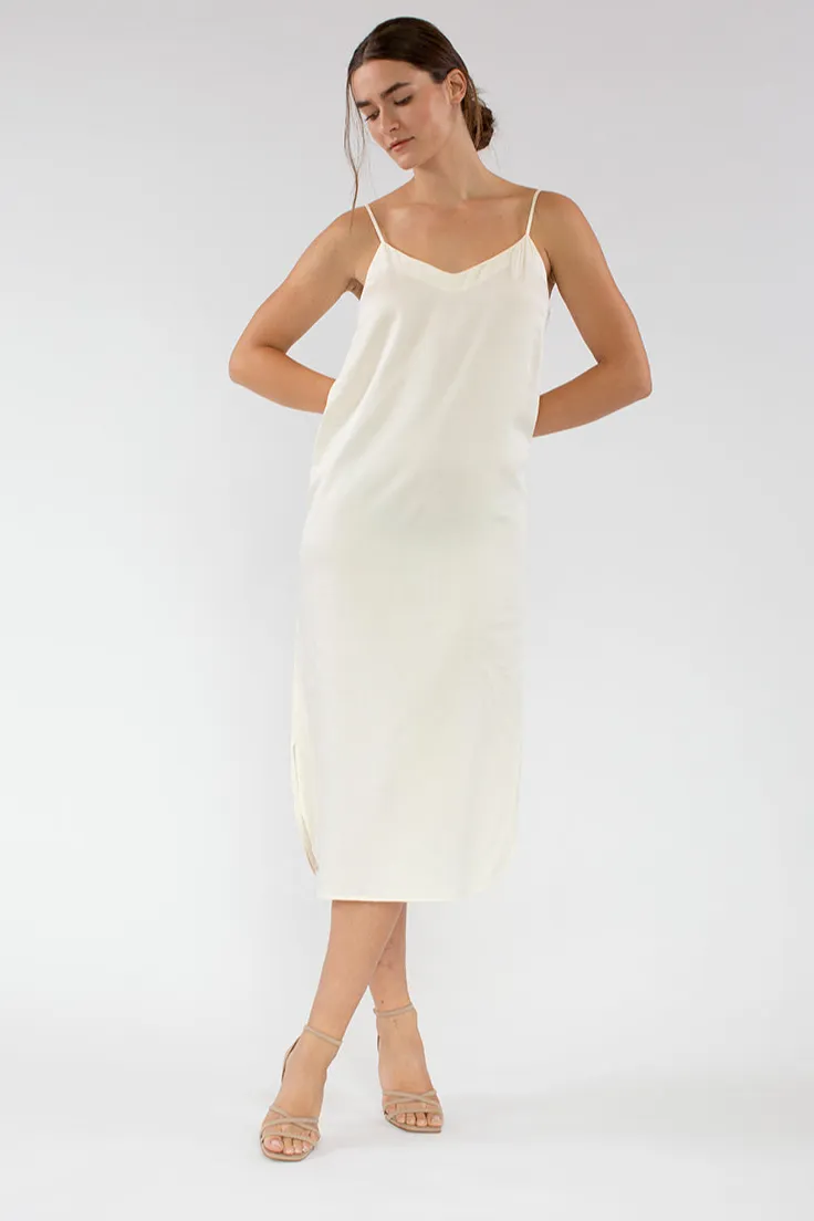 Neu Nomads Neu Nomads Damen vegan Kleid Easy Slip Snow White, Weiß, – Produktbild 2 von 2
