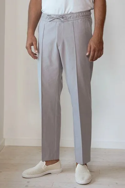 About Companions About Companions Sommerliche Kordelzughose MAX aus Tencel-Mix, Grau (stone grey tencel), – Produktbild 2 von 4