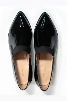 Will's Vegan Store Will's Vegan Store Damen vegan Derby Loafer Lack Schwarz – Produktbild 1 von 1