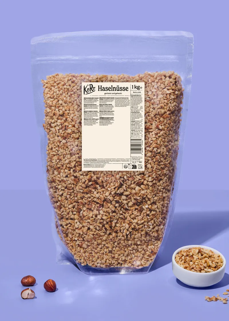 KoRo Geröstete und gehackte Haselnüsse | 1 kg – Produktbild 1 von 5