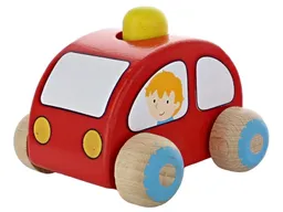 Goki goki Spielzeugauto mit Hupe aus Birkenholz 7 x 7,5 x 6,3 cm – Produktbild 1 von 1