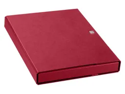Memo Sammelmappe 'Elegance BIG',bordeaux , A4 mit Flügel u Druckknopfverschluss – Produktbild 1 von 1
