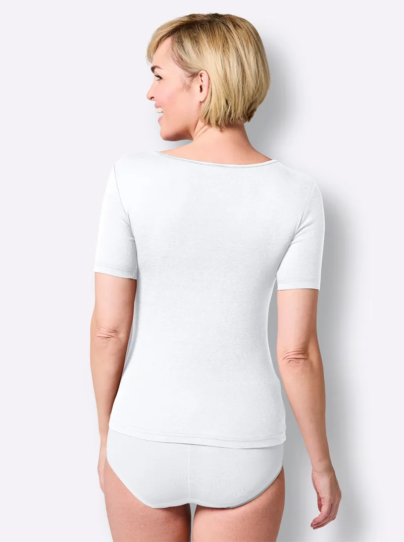 wäschepur Blazershirt weiß, Weiß, – Produktbild 3 von 3