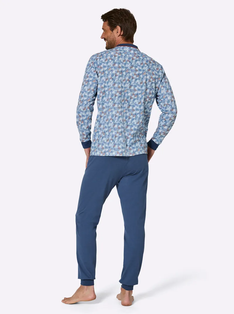 KINGsCLUB Schlafanzug, Jeansblau, – Produktbild 1 von 2