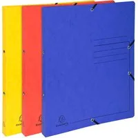 Exacompta 10 Exacompta Ringbücher, Colorspan-Karton, 355 g/m², DIN A4, Gummizug, 2 Ringe, sortiert – Produktbild 1 von 1