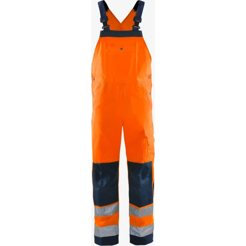 Fristads Warnschutz-Latzhose Klasse 2 Fristads 1001 TH, Orange, – Produktbild 2 von 2