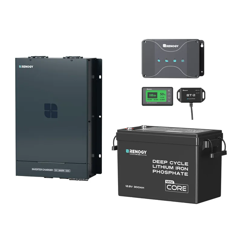 Renogy DE 3,84 kWh Wohnmobil Solaranlage| 2000W Wechselrichter-Ladegerät , 50A Batterladegerät - inkl. 0% MwSt. / ohne Solarmodul – Produktbild 1 von 1