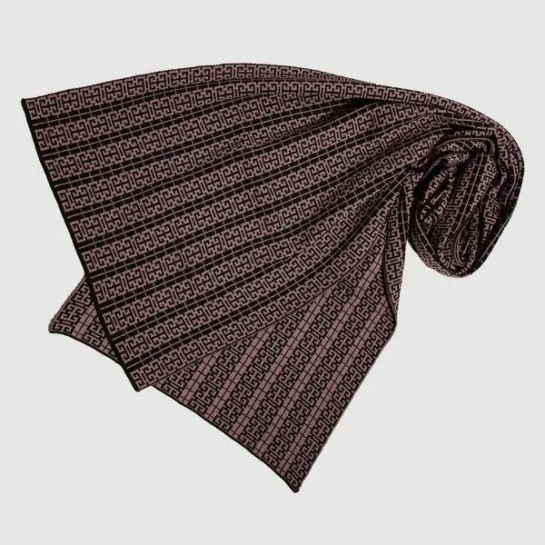 LANARTO slow fashion LANARTO slow fashion Schal Muster 'Peking' zweifarbig gestrickt aus mulesingfreier Merinowolle, Rosa, – Produktbild 1 von 3