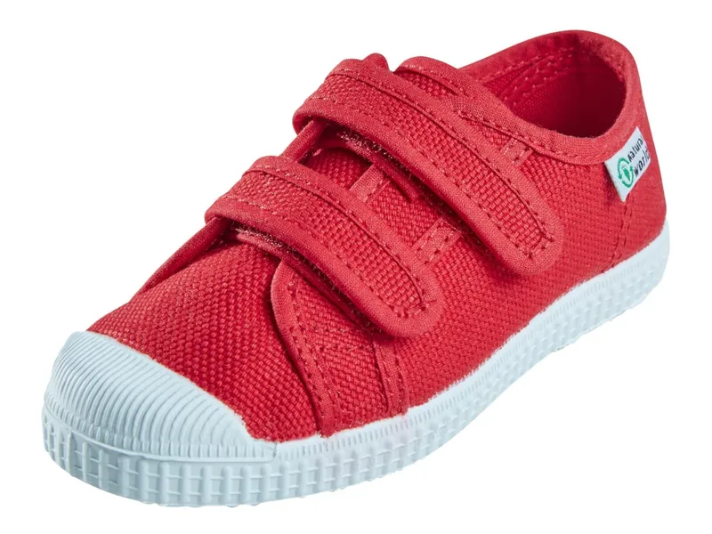 Natural World Natural World Kinder Schuhe Sneaker mit Klettverschluss, Rot, – Produktbild 1 von 2
