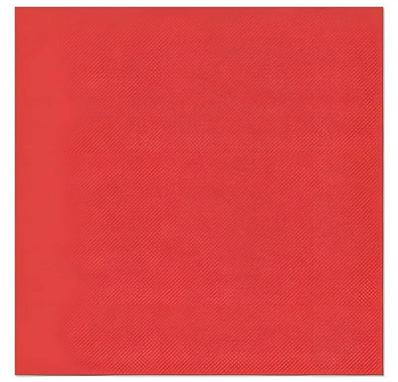 PAPSTAR PAPSTAR Papierserviette Servietten ROYAL Collection 1/4-Falz 40 cm x 40 cm rot 50 Stk, Rot, – Produktbild 3 von 3