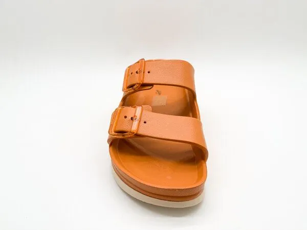 thies Vegane Ecofoam Double Sandale von thies ® aus recyceltem EVA, Bitter orange, – Produktbild 4 von 4
