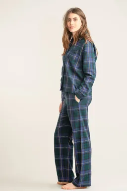KOMODO KOMODO Damen vegan Pyjama Set Jim Jam Uhr Schwarz – Produktbild 1 von 1