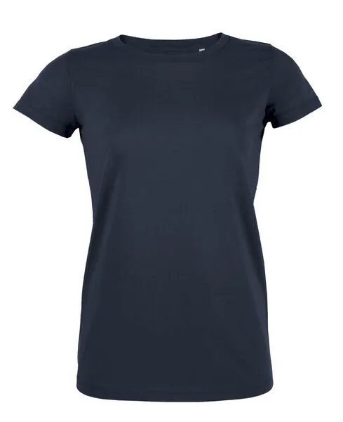 University of Soul University of Soul Damen T-Shirt aus Bio-Baumwolle "Bea", Marineblau, – Produktbild 1 von 2