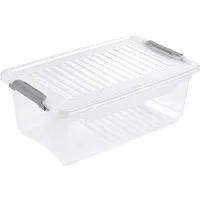 Keeeper keeeper Clip-Aufbewahrungsbox "Leonie" 28,5 x 18,5 x 10,5 cm, 3,7 l, natural transparent – Produktbild 1 von 1