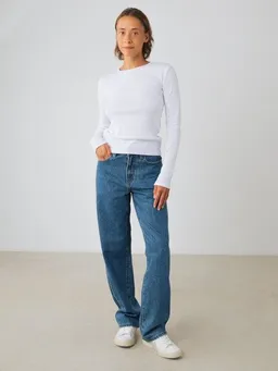 Honest Basics Honest Basics Damen Straight Jeans aus 100% Bio-Baumwolle – Produktbild 1 von 1