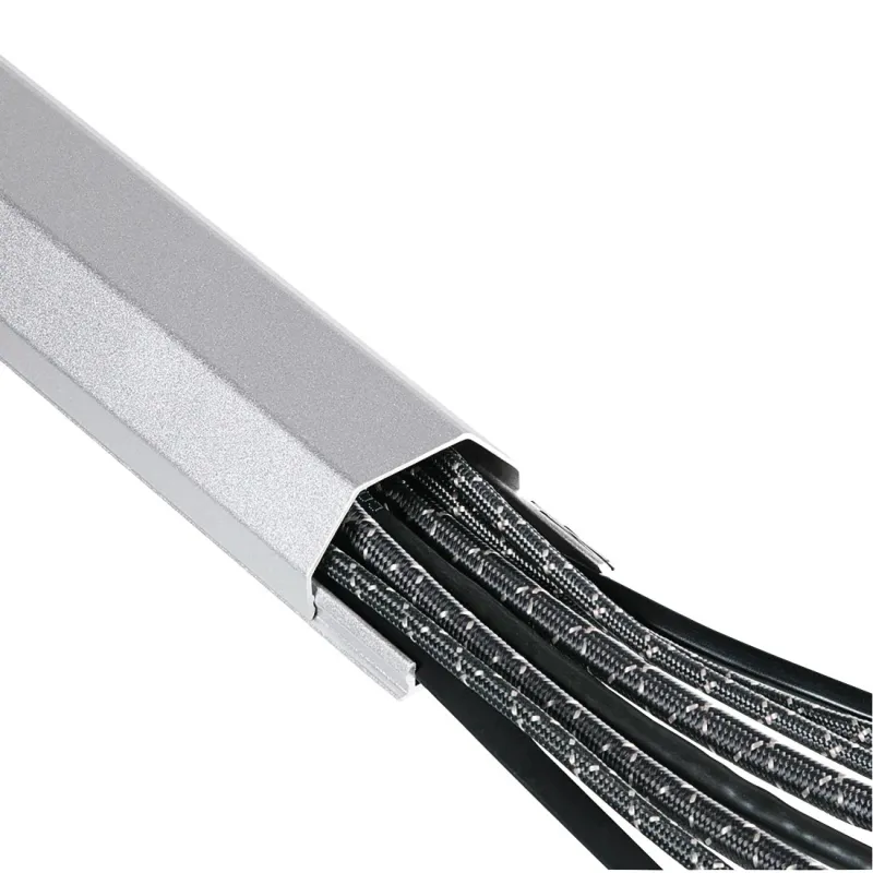 Hama Hama Alu-Kabelkanal, eckig, 110 x 5 x 2,6 cm, Silber, – Produktbild 5 von 6