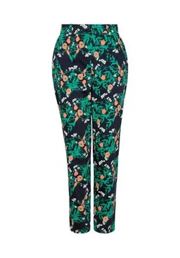 People Tree People Tree Claudia Marigold Print Trousers – Produktbild 1 von 1