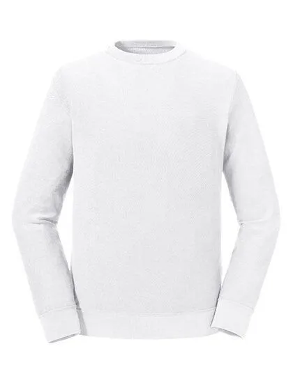 Russel Pure Organic Russel Pure Organic Herren Langarm Sweatshirt Bio Baumwolle Wendbar, Weiß, – Produktbild 2 von 3