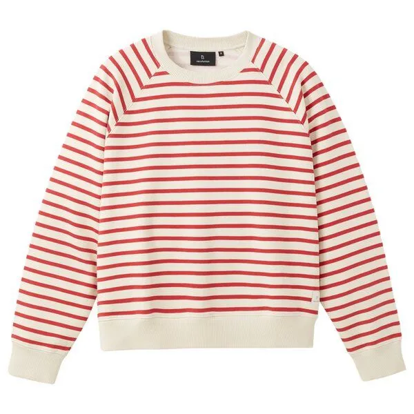 recolution recolution Sweatshirt ALLAMANDA STRIPES, Signal red, – Produktbild 1 von 3