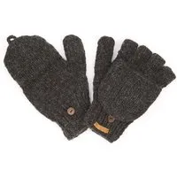 short'n'pietz short'n'pietz Schurwollhandschuhe, handgestrickt, Anthrazit, – Produktbild 1 von 1