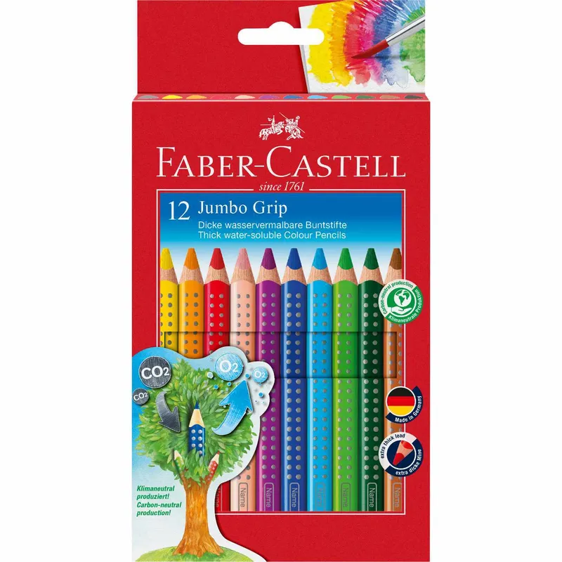 Faber-Castell Faber-Castell Buntstift Jumbo Grip 12er-Kartonetui – Produktbild 7 von 8