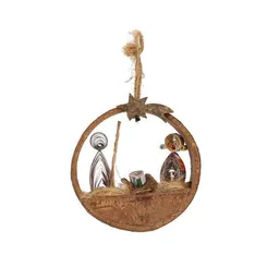 El Puente El Puente Deko-Anhänger "Krippe" | Fair Trade & Handmade aus Vietnam – Produktbild 1 von 1