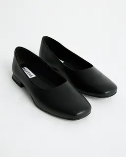 BOHEMA BOHEMA Damen vegan Ballerinas Diana Square Toe Schwarz – Produktbild 1 von 1