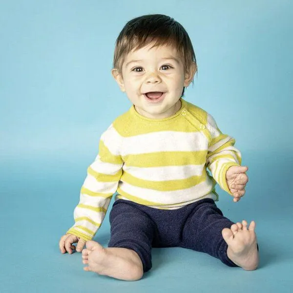 Sense Organics sense-organics Baby Leggings Pablo von Sense Organics, Glattstrick GOTS, Navy, – Produktbild 2 von 3