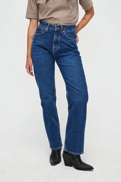 Kuyichi Kuyichi Straight Fit Jeans - Rosa - aus Biobaumwolle, Dunkelblau (dark blue), – Produktbild 1 von 4