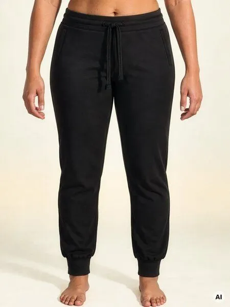 nice to meet me nice to meet me All Day Pant aus Biobaumwolle, Deep black, – Produktbild 7 von 7