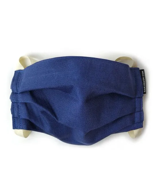 Gary Mash Gary Mash Mund- und Nasen-Maske Eco Canvas, doppellagig, Blau, – Produktbild 1 von 2