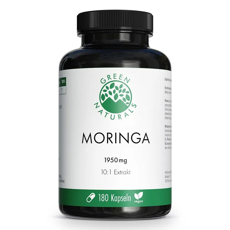 Green Naturals Green Naturals® Moringa 1.950 mg Kapseln vegan – Produktbild 1 von 1