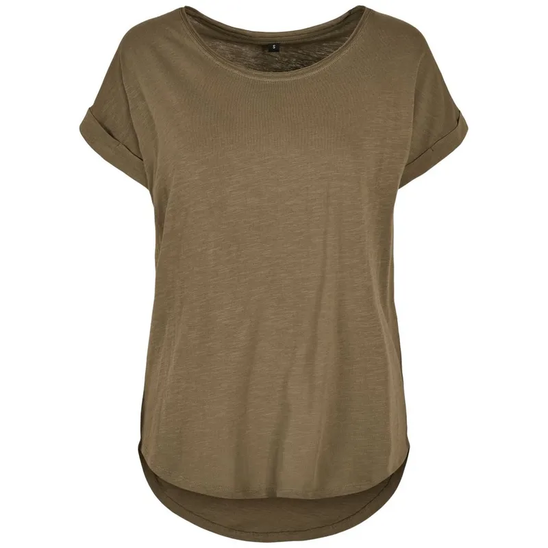 Build Your Brand Build Your Brand Build your Brand Damen Slub T-Shirt 56.0036 Gr. L olive – Produktbild 1 von 1