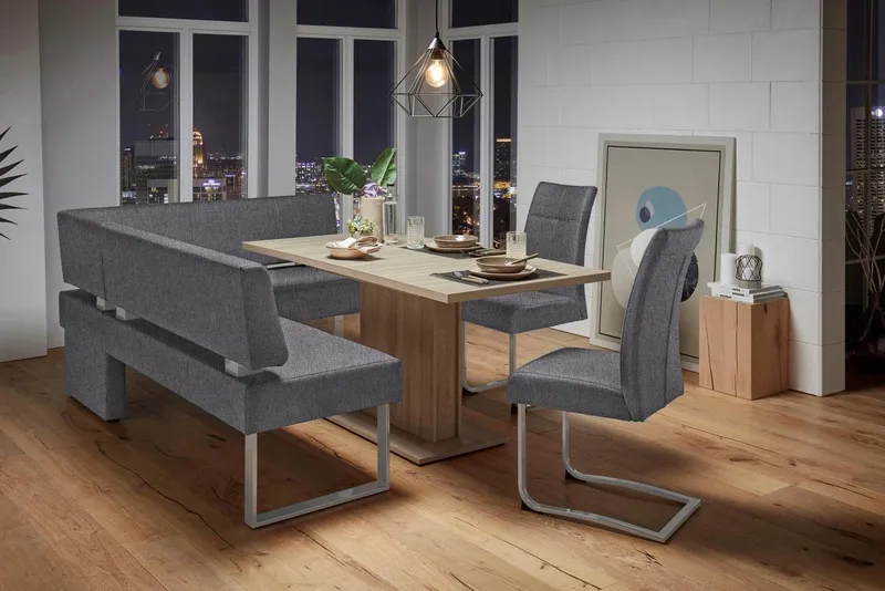 OTTO home Eckbank Rab, in 2 Breiten (180 oder 200 cm), Bezug in verschiedenen Qualitäten, Grau, – Produktbild 2 von 8