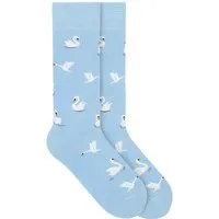 von Jungfeld VON JUNGFELD Bio-Socken 'Swan', french blue, Gr. 43/46 – Produktbild 1 von 1