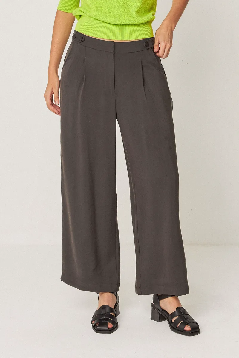 SKFK SKFK Damen vegan Hose Ilia Gray, Grau, – Produktbild 2 von 2