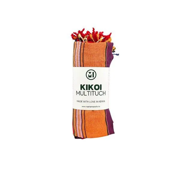 Maishameanslife Maishameanslife Kikoi Multituch Kenia - Baumwolle, Rot, – Produktbild 1 von 2
