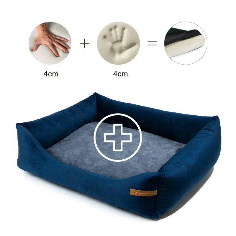 Rexproduct Rexproduct Otto Orthopädisches Hundebett Dunkelblau S-XL L, Graphit/nature, – Produktbild 1 von 2