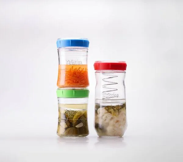 Kefirko Veggie Fermenter für fermentiertes Gemüse, Blau, – Produktbild 3 von 4