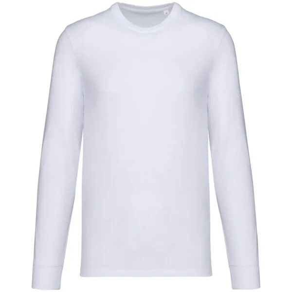 Greenspired Greenspired Umweltfreundliches Unisex-T-Shirt mit langen Ärmeln 180g/m² XS-3XL, Weiss, – Produktbild 1 von 1