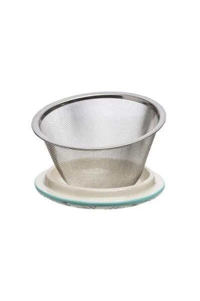 Tranquillo Tranquillo Tasse mit Teesieb RUSTIC 400 ml, Blau, – Produktbild 4 von 5