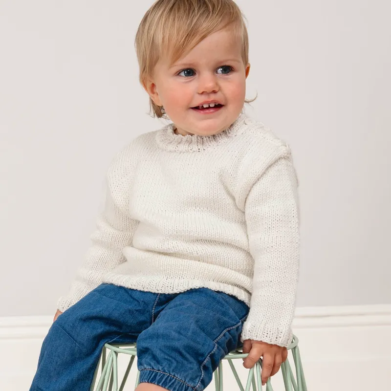 Rico Design Rico Design Strickset Babypullover weiß Weiß, Weiß, – Produktbild 1 von 1